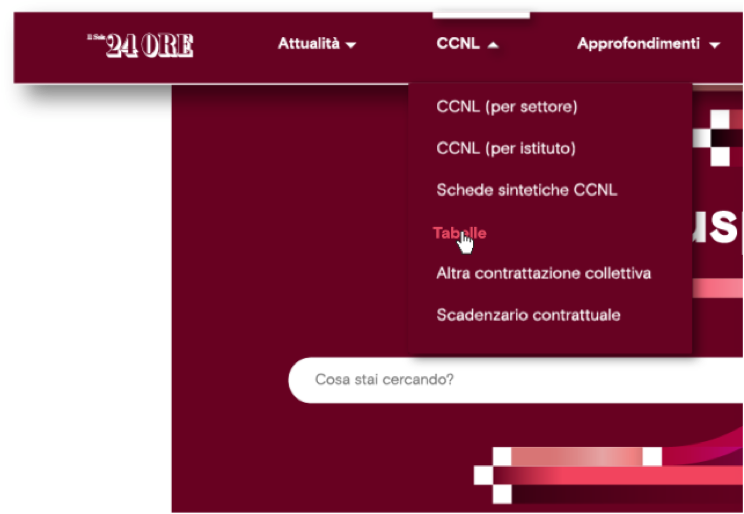 Menu più intuitivo